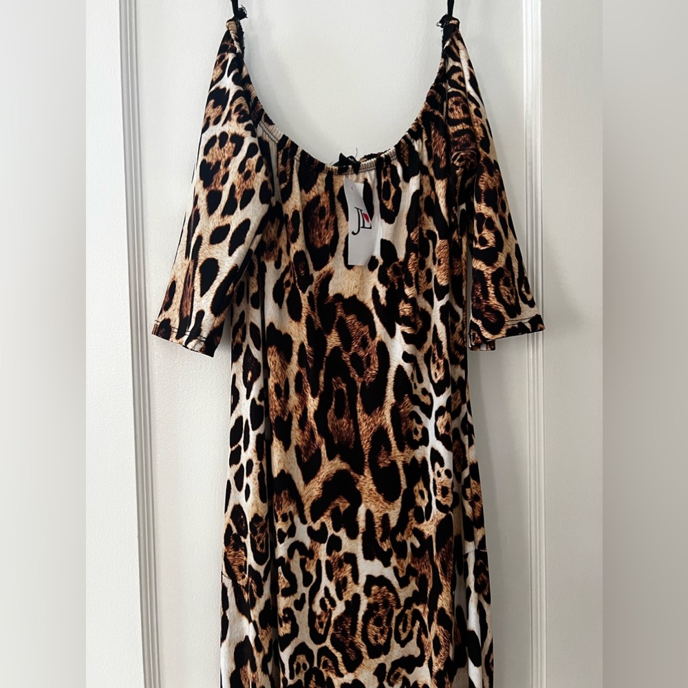 Joyce Leslie Cheetah, Off the Shoulder Dress
